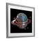 Stupell Industries Purple Disco Ball Planet Framed Print Under Glass, design by Decent Exposures